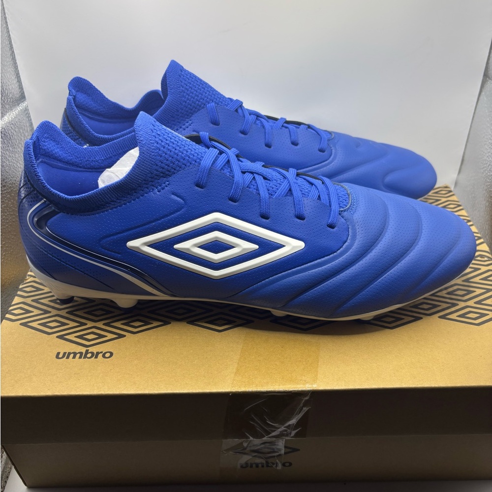 Umbro Men's Tocco 5 Premier FG Soccer Cleat Royal/White Size 12.5